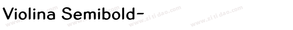 Violina Semibold字体转换